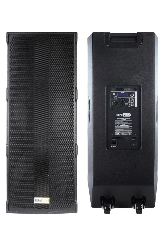 Hepa Merz Over Head X215 PRO-AP 4200W 2x15 İNÇ Yüksek Kaliteli Aktif Kule Kabin Hoparlör