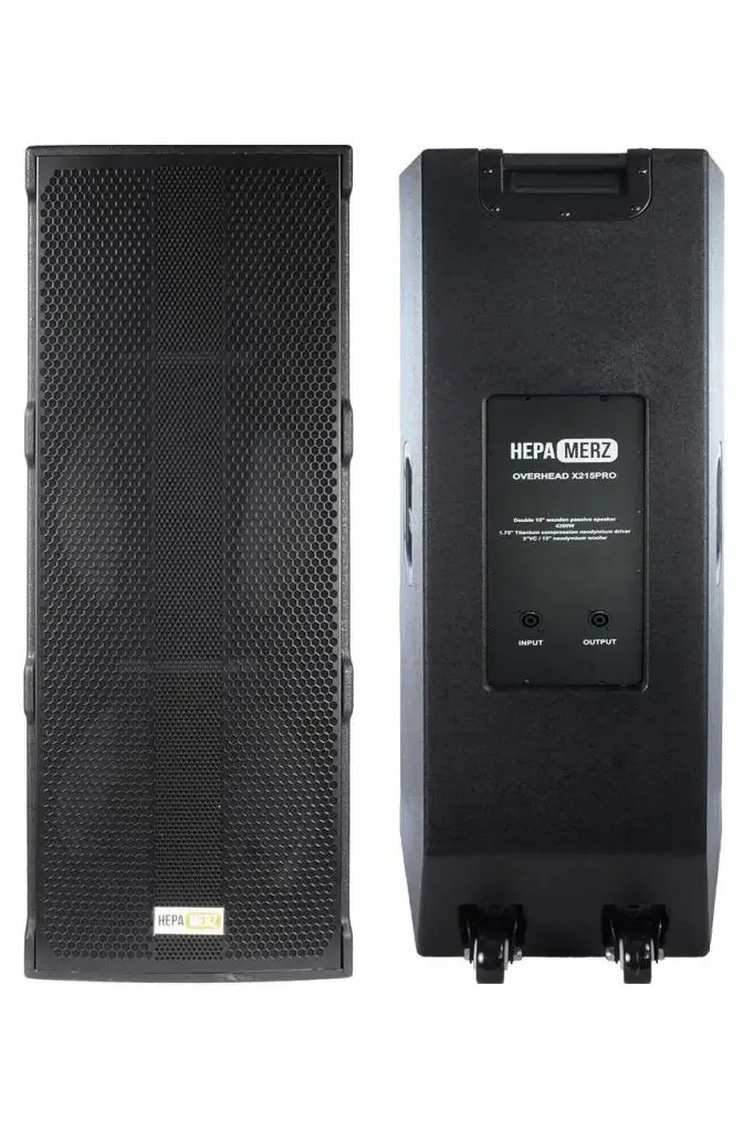 Hepa Merz Over Head X215 PRO-PP 4200W 2x15 İNÇ Yüksek Kaliteli Pasif Kule Kabin Hoparlör