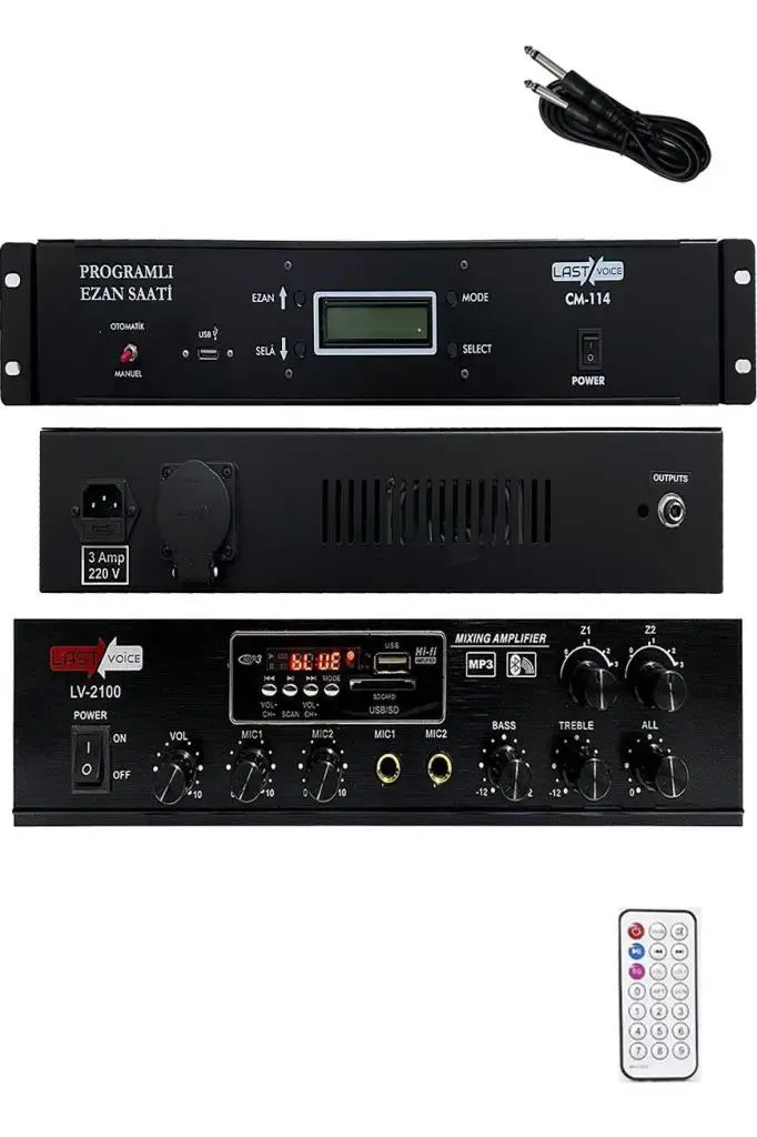 Lastvoice Ekonomik Set-1 Ezanmatik ve 100W Anfi