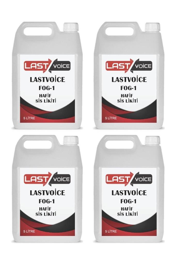 Lastvoice Fog-1-4X Sis Makinesi Likiti Sıvısı 5 Litre Hafif (4 Adet)