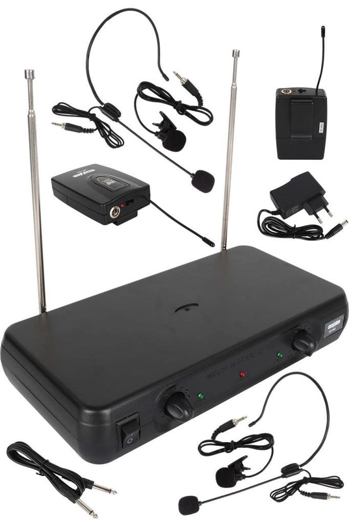 Lastvoice LM-102YY Çiftli Yaka ve Headset Tipi VHF Telsiz Kablosuz Mikrofon