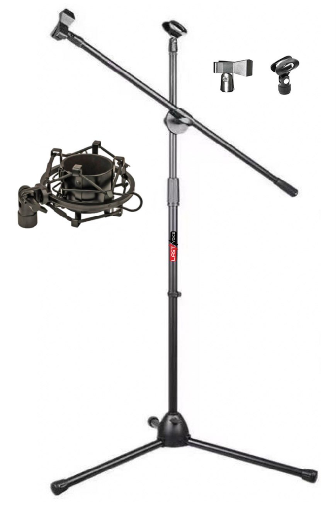 Lastvoice MS06-SHM03 Mikrofon Standı ( Ayağı ) + Shock Mount