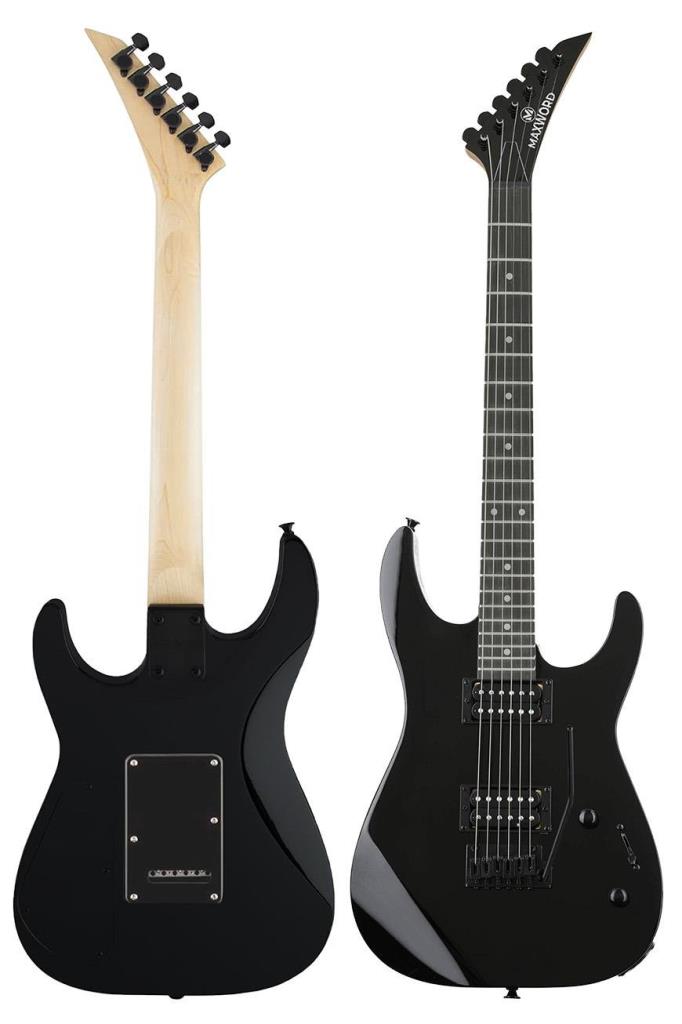 Maxword Grade Black Rosewood Klavye HH Yüksek Kaliteli Elektro Gitar