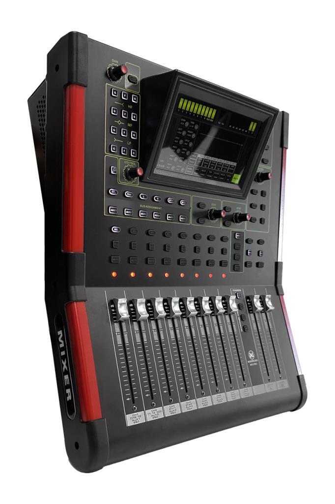 Maxword W12 PRO 12 Kanal Dijital Mixer Profesyonel Sahne Mikseri