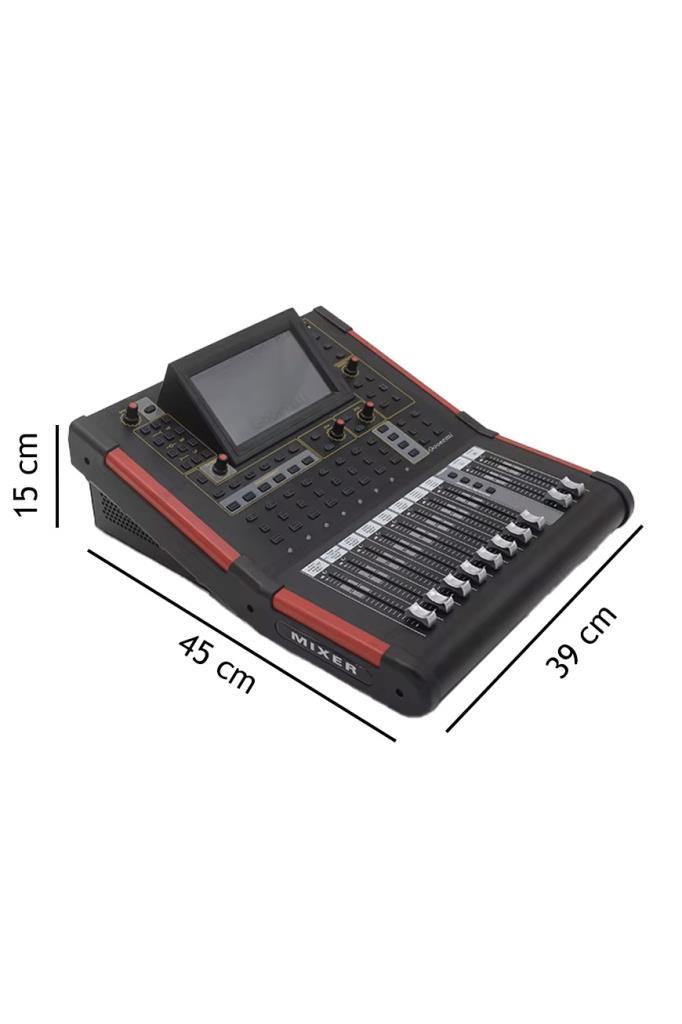 Maxword W12 PRO 12 Kanal Dijital Mixer Profesyonel Sahne Mikseri