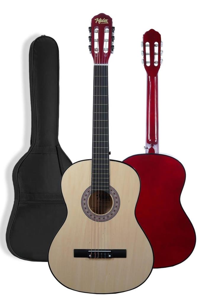 Midex CG-36NT Kaliteli 36 İnç 3/4 Juniur Çocuk Gitarı 8-12 Yaş Arası (Çanta Askı Capo Nota Sticker Pena Metod)