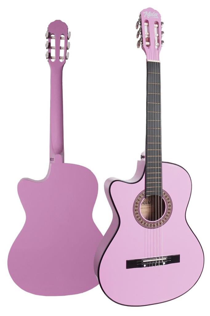 Midex CG-396PU SOLAK Klasik Gitar Lila Renk Full Set Sap Ayarlı 4/4 yetişkin Boy