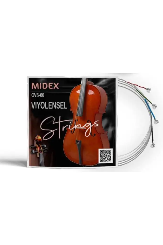 Midex CVS-60 Kaliteli Çello Teli 1 Takım Set