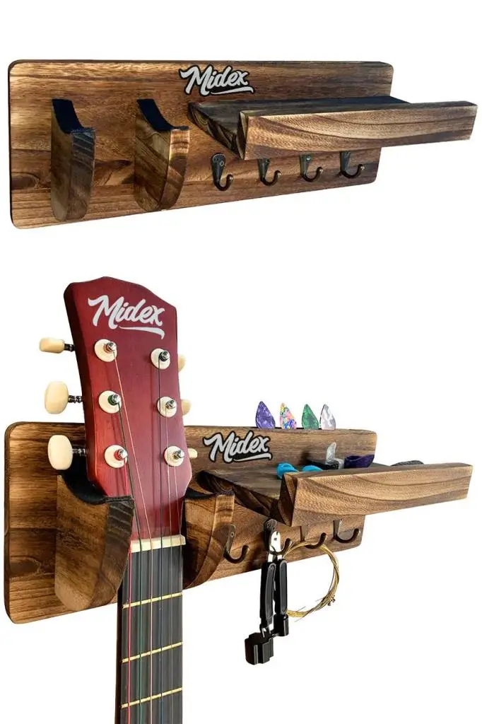 Midex GP-20 Gitar Standı Sehpası Duvar Askısı Ahşap Şık Kaliteli