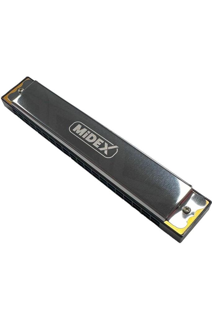 Midex HN-20SL Silver 20 Delikli Mızıka