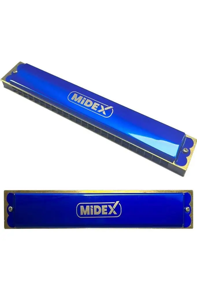 Midex HN-24BL Mavi 24 Delikli Mızıka Do (c)