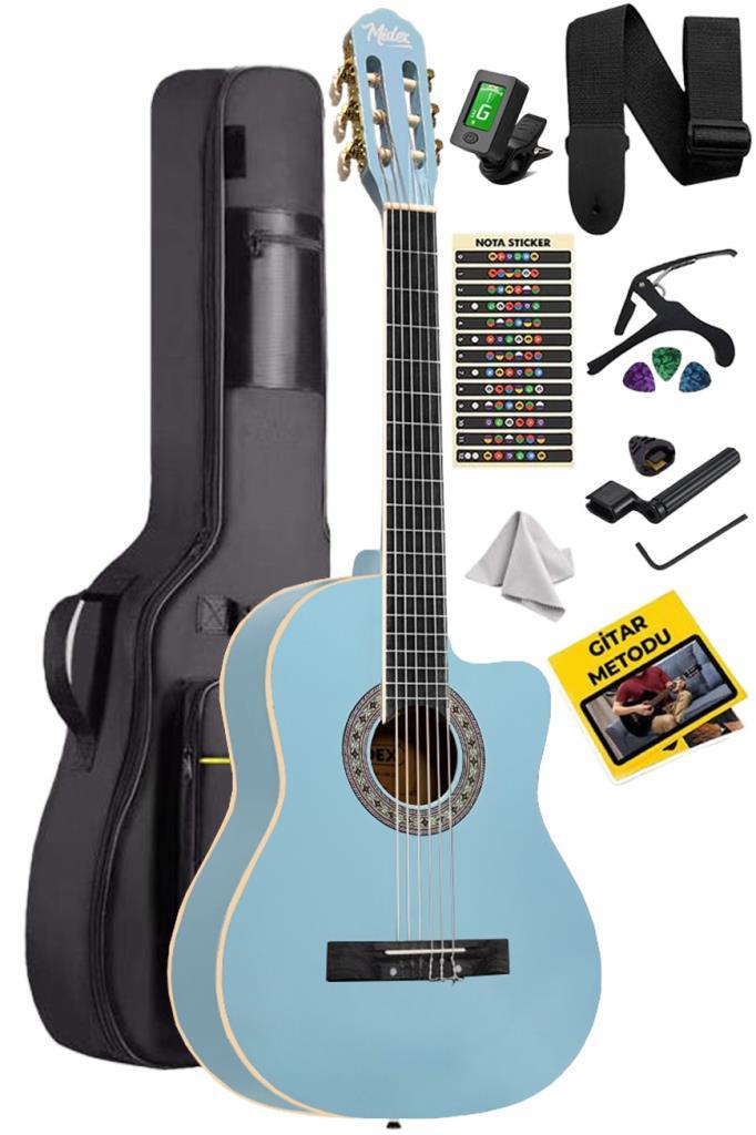 Midex MGX-100LTB-BAG Üst Seviye Klasik Gitar 4/4 Sap Ayarlı (Tuner Çanta Askı Capo Metod Pena)