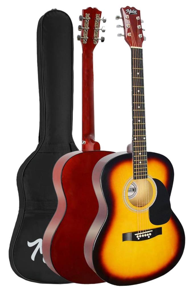 Midex RG-530SB Kaliteli Gün Batımı 40 İnç Akustik Gitar Seti 4/4 Yetişkin