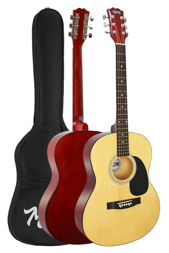 Midex RG-550NT Pack Kaliteli Natural 40 İnç Akustik Gitar Seti 4/4 Yetişkin