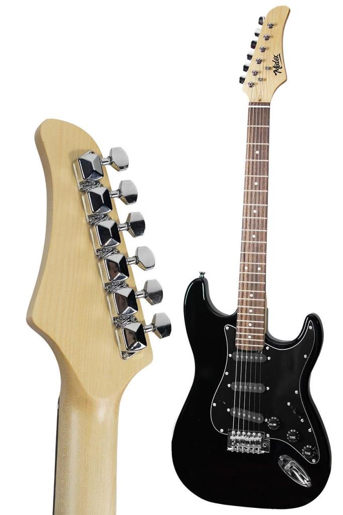 Midex RPH-30BK Gül Klavye Strat Kasa SSS Elektro Gitar Seti