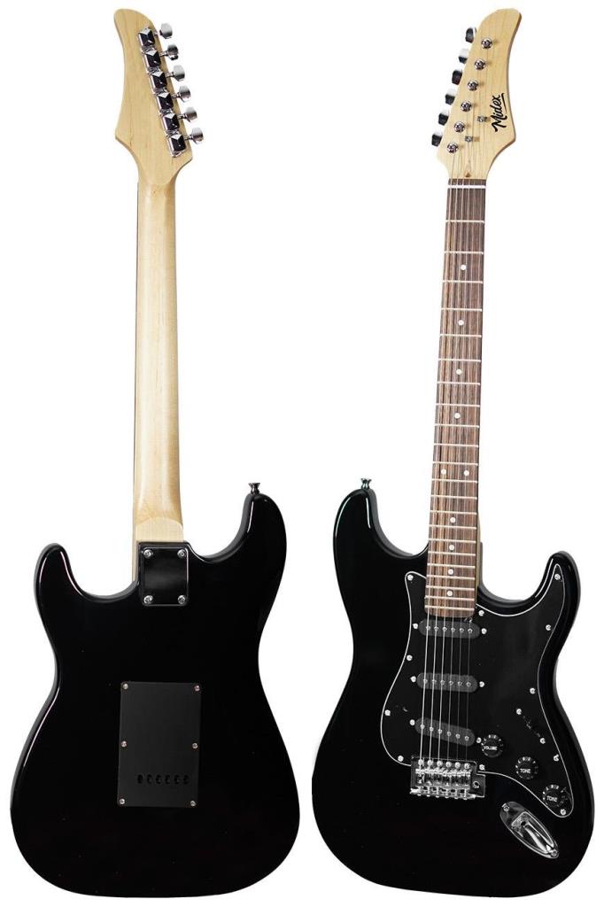 Midex RPH-30BK Gül Klavye Strat Kasa SSS Elektro Gitar Seti