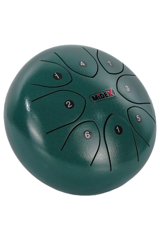 Midex TD-88GR Çelik Dil Davul Handpan 8 İnç 8 Ton Steel Tongue Drum Full Set