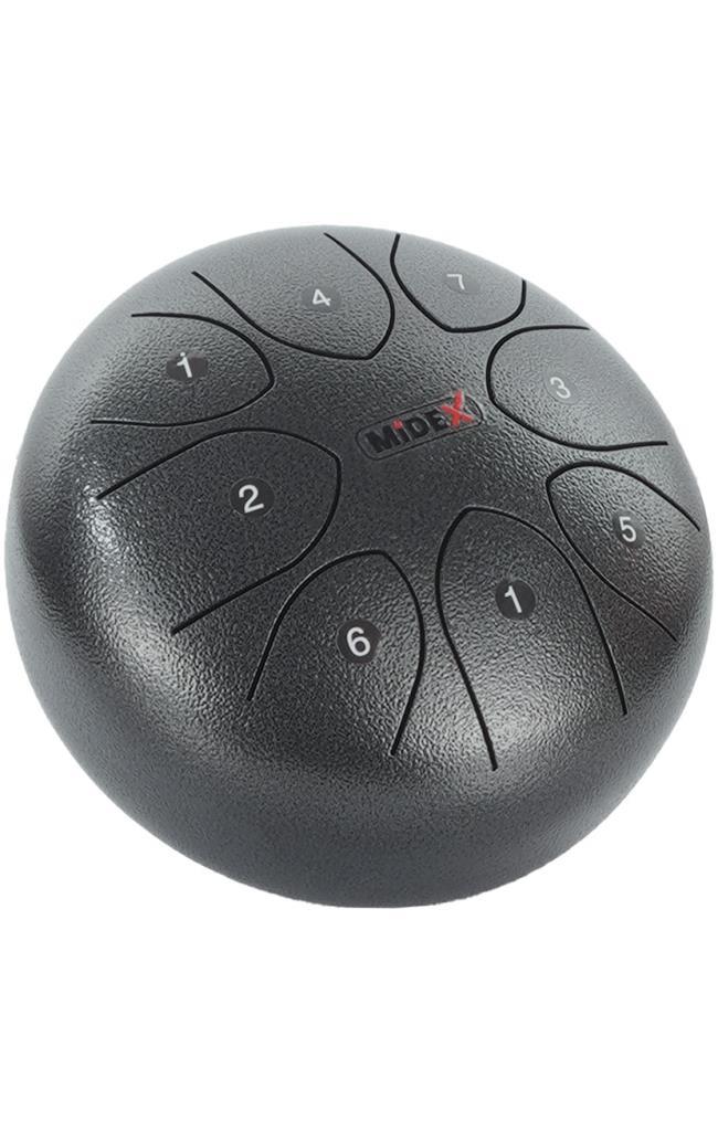 Midex TD-88SL Çelik Dil Davul Handpan 8 İnç 8 Ton Steel Tongue Drum Full Set