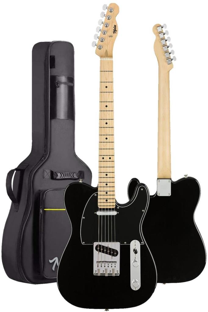 Midex TLX-50BK Tele Kasa Maple Klavye 2 Single-Coil Manyetik Elektro Gitar