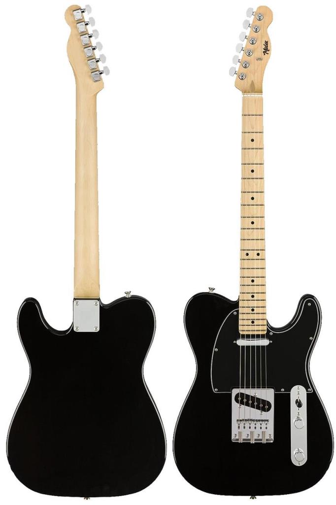 Midex TLX-50BK Tele Kasa Maple Klavye 2 Single-Coil Manyetik Elektro Gitar