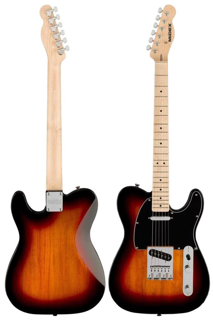 Midex TLX-50SB-25AMP Tele Kasa Maple Klavye 2 Single-Coil 25W Amfili Elektro Gitar