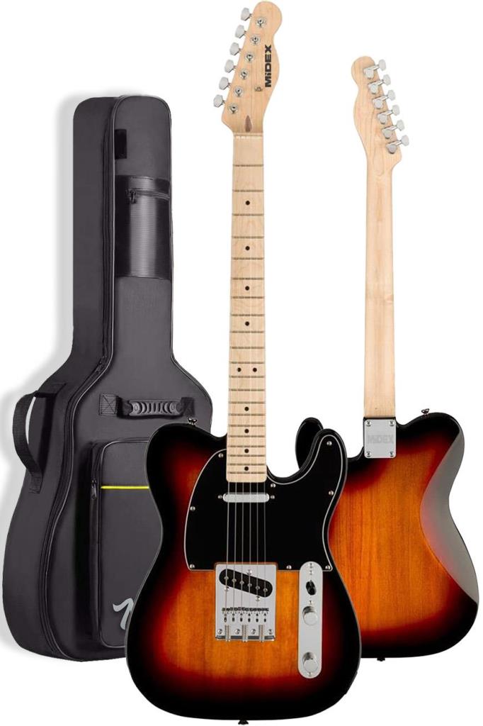 Midex TLX-50SB-50AMP Tele Kasa Maple Klavye 2 Single-Coil 50W Amfili Elektro Gitar