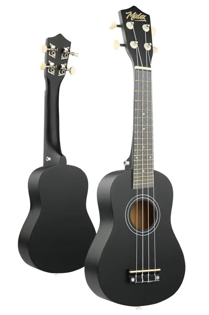 Midex UKX-233BK Siyah Concert Ukulele (Askı Çanta Metod Pena)