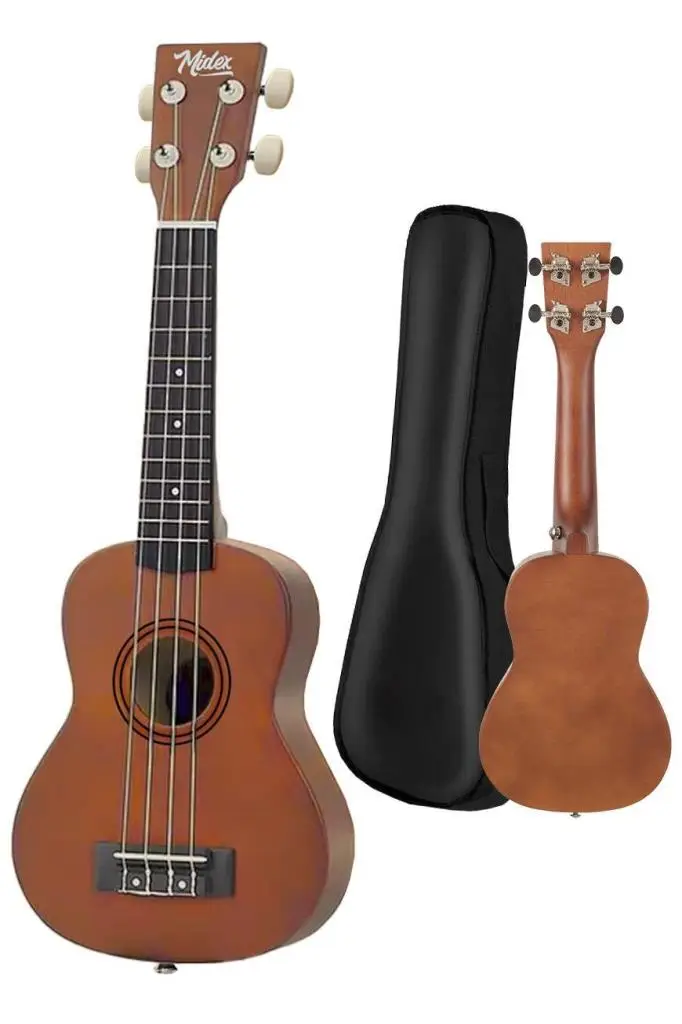 Midex UKX-233M Kahverengi Concert Ukulele (Askı Çanta Metod Pena)