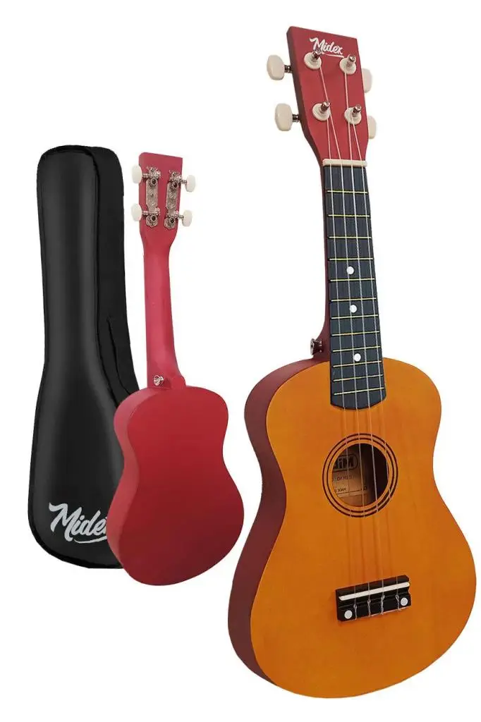 Midex UKX-233YL Turuncu Concert Ukulele (Askı Çanta Metod Pena)