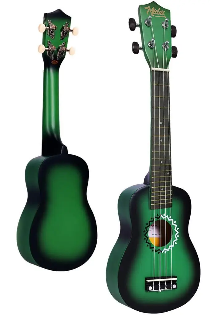 Midex UKX-600GR Sunburs Efektli Maun Concert Ukulele Full Set