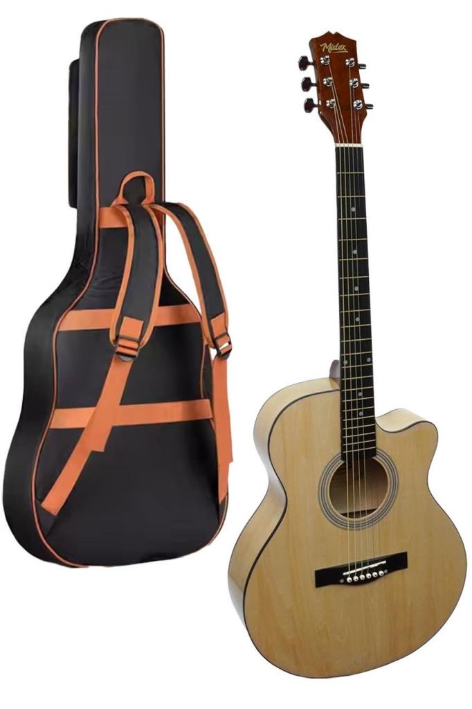 Midex XC-200CR Kaliteli Akustik Gitar Seti 40 İnç 4/4 Yetişkin Full Set