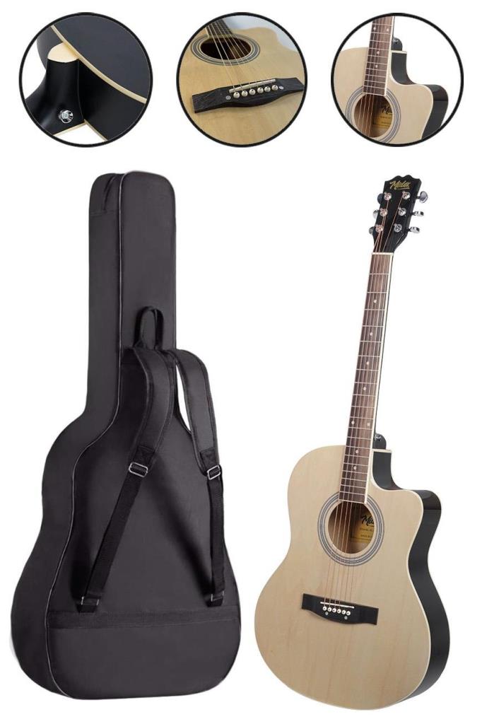 Midex XC-200NT Kesik Kasa Profesyonel Akustik Gitar 4/4 Yetişkin Üst Segment (Gigbag Çanta Tuner Capo Askı Pena)