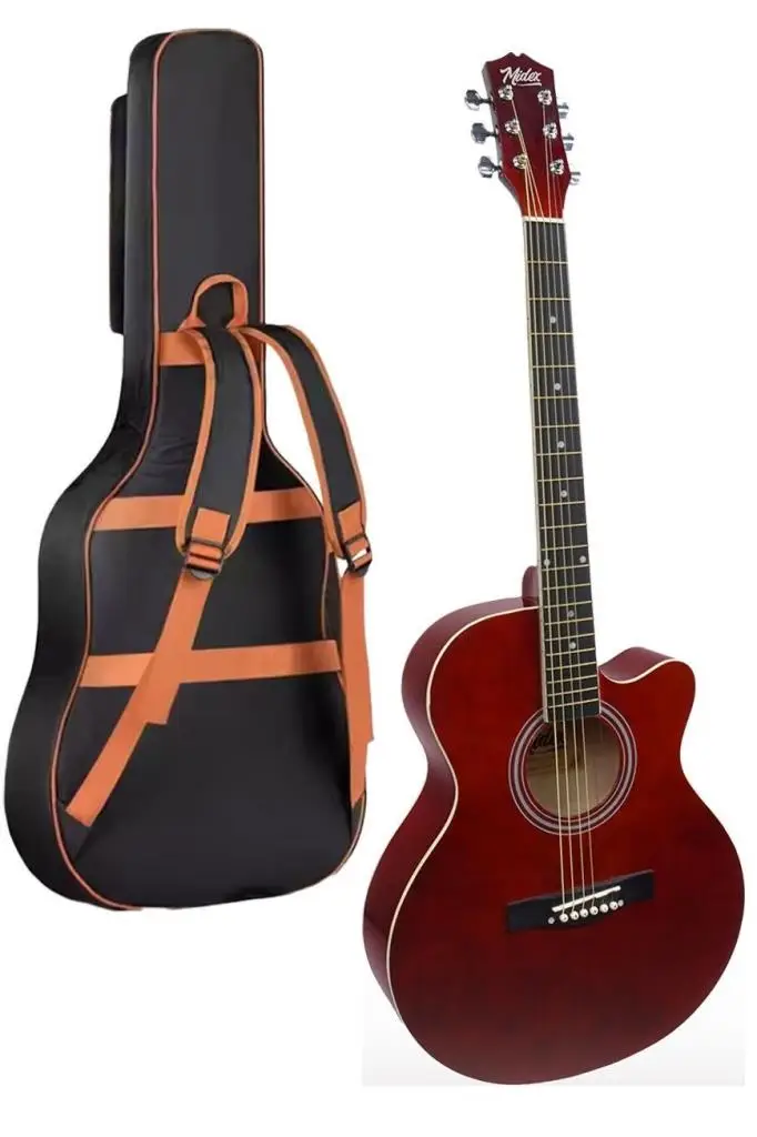 Midex XC-200RD Kaliteli Akustik Gitar Seti 40 İnç 4/4 Yetişkin Full Set