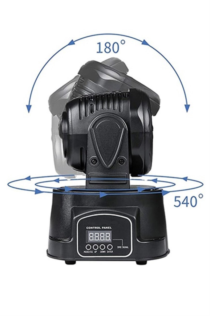 Quenlite Wash-107 DMX Moving Head Robot Sahne Işık Sistemi 7x10W RGBW