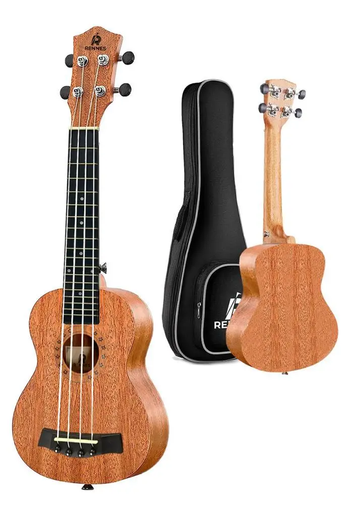 Rennes RD-26 Tenor Ukulele (Çanta Capo Askı Metod Pena)